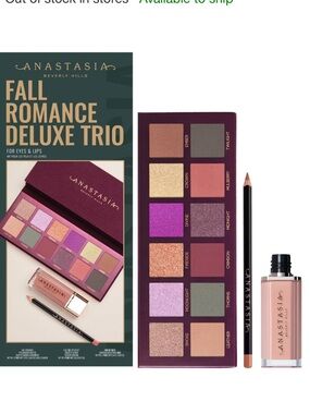 Anastasia Beverly Hills Fall Romance Deluxe Trio Cosmetics Kit NWT